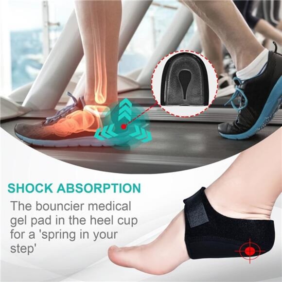 Heel Protectors(4Pcs) Heel Cups for Heel Pain Heel Cushion for Plantar Fasciitis - Picture 3 of 7